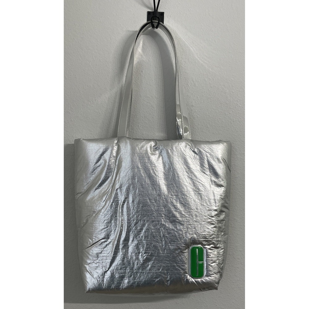 Clinique Tote Bag Women's Metallic Silver